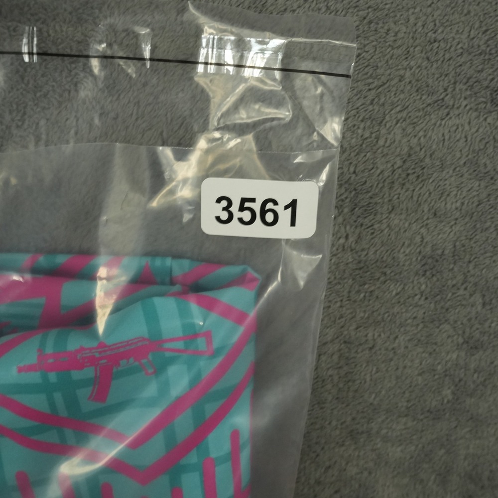 Retro Rifle Button Down Shirt Mens XL Teal Pink AK-47 Geometric Hawaiian Stretch - Picture 11 of 11